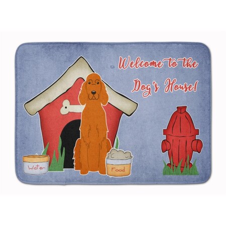 Carolines Treasures Dog House Collection Irish Setter Machine Washable Memory Foam Mat BB2818RUG